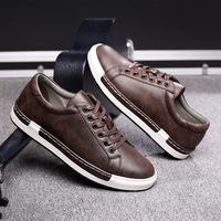Men's Casual Solid Color Round Toe Skate Shoes main image 1