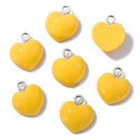 Simple Style Heart Shape Resin Plating Jewelry Accessories sku image 4