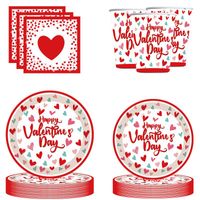 Valentine's Day Romantic Letter Heart Shape Paper Party Festival Tableware main image 4