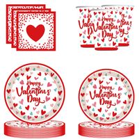 Valentine's Day Romantic Letter Heart Shape Paper Party Festival Tableware main image 5