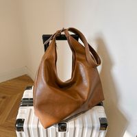 Women's Pu Leather Solid Color Streetwear Square Zipper Shoulder Bag main image 4