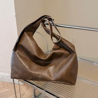 Women's Pu Leather Solid Color Streetwear Square Zipper Shoulder Bag main image 2