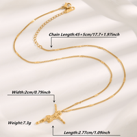 Glam Luxuriös Menschlich Titan Stahl Überzug Vergoldet Halskette Mit Anhänger main image 7