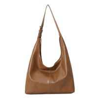 Women's Pu Leather Solid Color Streetwear Square Zipper Shoulder Bag sku image 2