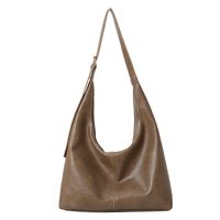 Women's Pu Leather Solid Color Streetwear Square Zipper Shoulder Bag sku image 4