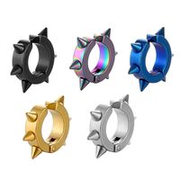1 Piece Hip-hop Geometric Solid Color Polishing Plating Stainless Steel Ear Cuffs main image 1