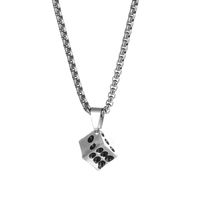 Hip-hop Dice Alloy Plating Unisex Pendant Necklace main image 4