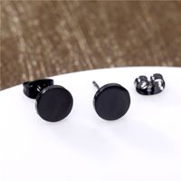 1 Piece Simple Style Geometric Round Plating Stainless Steel Ear Studs main image 1