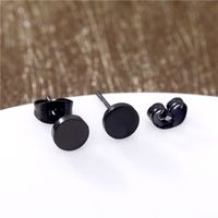 1 Piece Simple Style Geometric Round Plating Stainless Steel Ear Studs main image 3