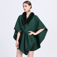Women's Simple Style Commute Solid Color Acrylic Fiber/artificial Wool Patchwork Shawl main image 1