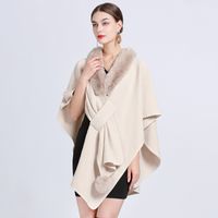Women's Simple Style Commute Solid Color Acrylic Fiber/artificial Wool Patchwork Shawl sku image 2