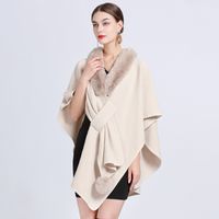 Women's Simple Style Commute Solid Color Acrylic Fiber/artificial Wool Patchwork Shawl main image 4