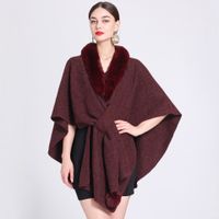 Women's Simple Style Commute Solid Color Acrylic Fiber/artificial Wool Patchwork Shawl sku image 7