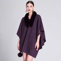 Women's Simple Style Commute Solid Color Acrylic Fiber/artificial Wool Patchwork Shawl sku image 10
