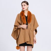 Women's Simple Style Commute Solid Color Acrylic Fiber/artificial Wool Patchwork Shawl sku image 5