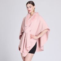 Women's Simple Style Commute Solid Color Acrylic Fiber/artificial Wool Patchwork Shawl sku image 9