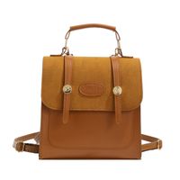 Solid Color Casual Daily Women's Backpack sku image 2