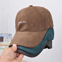 Unisex Vintage Style Simple Style Waves Embroidery Curved Eaves Baseball Cap main image 2