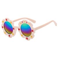 Cartoon Style Hawaiian Letter Ac Special-shaped Mirror Full Frame Kids Sunglasses main image 5