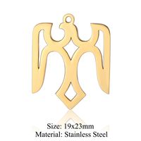 Simple Style Fox Dragonfly Elephant Stainless Steel Polishing Plating Gold Plated Jewelry Accessories sku image 20