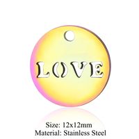 Simple Style Heart Shape Cat Stainless Steel Polishing Plating Jewelry Accessories sku image 18