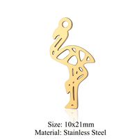 Simple Style Fox Dragonfly Elephant Stainless Steel Polishing Plating Gold Plated Jewelry Accessories sku image 25