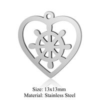 Simple Style Infinity Heart Shape Stainless Steel Polishing Plating 18k Gold Plated Jewelry Accessories sku image 3