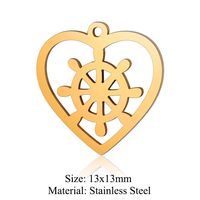 Simple Style Infinity Heart Shape Stainless Steel Polishing Plating 18k Gold Plated Jewelry Accessories sku image 15