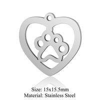 Simple Style Infinity Heart Shape Stainless Steel Polishing Plating 18k Gold Plated Jewelry Accessories sku image 5