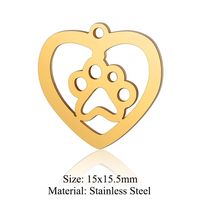 Simple Style Infinity Heart Shape Stainless Steel Polishing Plating 18k Gold Plated Jewelry Accessories sku image 18