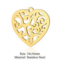 Simple Style Infinity Heart Shape Stainless Steel Polishing Plating 18k Gold Plated Jewelry Accessories sku image 19