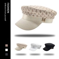 Women's Simple Style British Style Solid Color Curved Eaves Beret Hat main image 4
