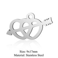 Simple Style Infinity Heart Shape Stainless Steel Polishing Plating 18k Gold Plated Jewelry Accessories sku image 8