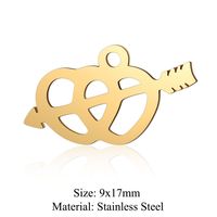 Simple Style Infinity Heart Shape Stainless Steel Polishing Plating 18k Gold Plated Jewelry Accessories sku image 21