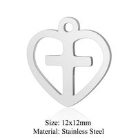 Simple Style Infinity Heart Shape Stainless Steel Polishing Plating 18k Gold Plated Jewelry Accessories sku image 9