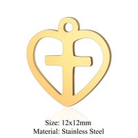 Simple Style Infinity Heart Shape Stainless Steel Polishing Plating 18k Gold Plated Jewelry Accessories sku image 22