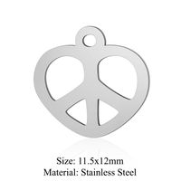 Simple Style Infinity Heart Shape Stainless Steel Polishing Plating 18k Gold Plated Jewelry Accessories sku image 10