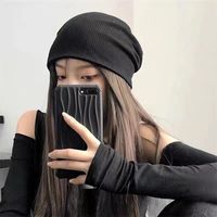 Women's Simple Style Solid Color Eaveless Beanie Hat main image 3