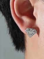 1 Paire Élégant Style Simple Diamants Alliage Verre Plaqué Or Boucles D'Oreilles sku image 1