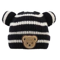 Children Unisex Cute Bear Jacquard Wool Cap main image 2