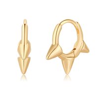 1 Pair Casual Elegant Geometric Cross Lightning Inlay Copper Zircon 14k Gold Plated Drop Earrings sku image 2