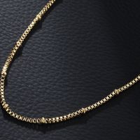 304 Stainless Steel 18K Gold Plated Casual XUPING Plating Chain Solid Color Necklace main image 1