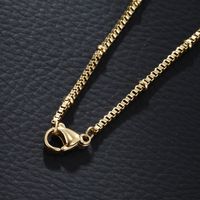 304 Stainless Steel 18K Gold Plated Casual XUPING Plating Chain Solid Color Necklace main image 5