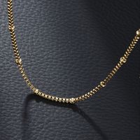 304 Stainless Steel 18K Gold Plated Casual XUPING Plating Chain Solid Color Necklace main image 3