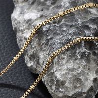 304 Stainless Steel 18K Gold Plated Casual XUPING Plating Chain Solid Color Necklace main image 4