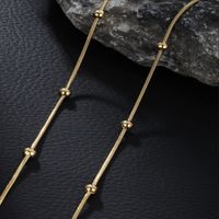 304 Stainless Steel 18K Gold Plated Casual XUPING Plating Chain Solid Color Necklace main image 5