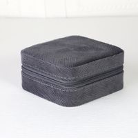 Simple Style Solid Color Composite Material Jewelry Boxes sku image 1
