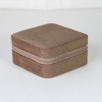 Simple Style Solid Color Composite Material Jewelry Boxes sku image 3