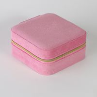 Simple Style Solid Color Composite Material Jewelry Boxes sku image 10