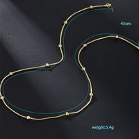 Edelstahl 304 18 Karat Vergoldet Lässig XUPING Überzug Kette Einfarbig Halskette sku image 1